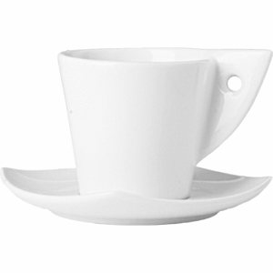 Блюдце чайное «Элегант»;фарфор;D=155,H=17мм;белый COM- 3022019