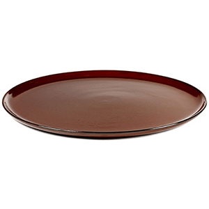 Тарелка;керамика;D=260,H=15мм;коричнев. COM- 3012438