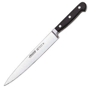 Нож кухонный «Классика»;сталь нерж.,полиоксиметилен;,L=33/21,B=3см;черный,металлич. COM- 4072411