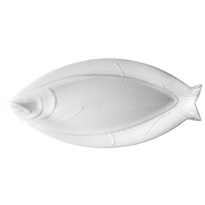 Блюдо «Кунстверк» для рыбы;фарфор;,H=31,L=468,B=216мм;белый COM- 3021607