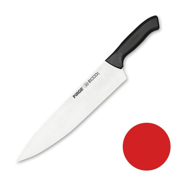 Нож поварской 30 см,красная ручка Pirge, RIC - 81240347