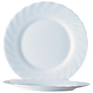Тарелка «Трианон» пирожковая;стекло;D=150,H=15мм;белый COM- 3010110