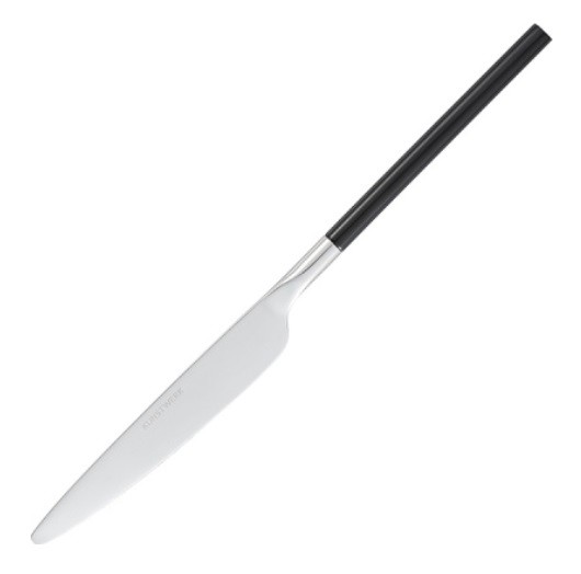 Нож столовый «Дистрикт Сильвер Блэк Глосс»;сталь нерж.;,L=225,B=18мм;серебрист.,черный COM- 3114122