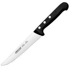 Нож кухонный «Универсал»;сталь нерж.;,L=260/150,B=27мм;черный,металлич. COM- 4071994