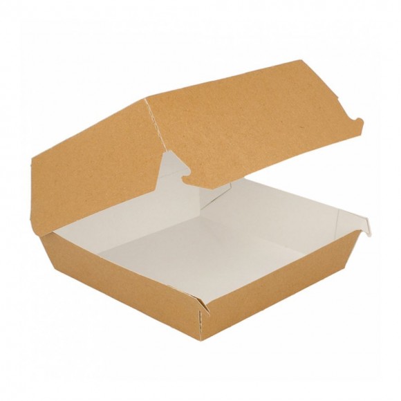Коробка для бургера 17,5*18*7,5 см, натуральный 50 шт/уп, картон, Garcia de PouИспания, RIC - 81211477