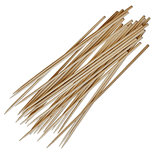 Шампурчики[100шт];бамбук;,L=180,B=3мм;бежев. COM- 6080123