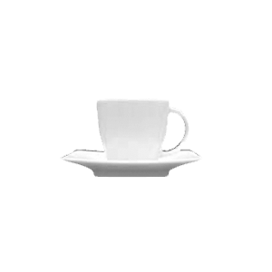 Чашка кофейная «Виктория»;фарфор;90мл;D=60,H=55,L=75мм;белый COM- 3130338