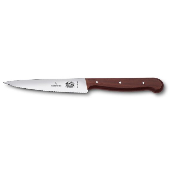 Нож для нарезки Victorinox Rosewood, волнистое лезвие, 12 см, RIC - 70001099