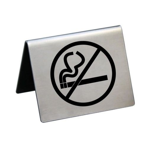 Табличка "Не курить"  50*40 мм. нерж.  /1/100/