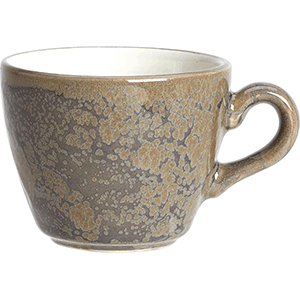 Чашка кофейная «Революшн Гранит»;фарфор;85мл;D=7см;серый,коричнев. COM- 3130977