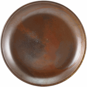 Тарелка «Рустик коппер» мелкая;фарфор;D=19см;коричнев.,красный COM- 3010526