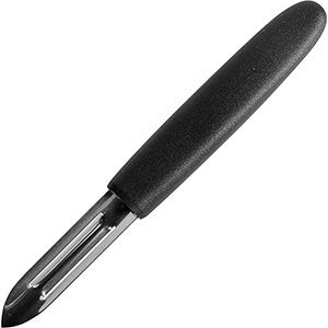 Нож для чистки овощей;сталь,пластик;,H=10,L=170/63,B=14мм;металлич.,черный COM- 9100224