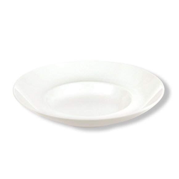 Тарелка глубокая 250 мл d 26 см для пасты, для супа, салата белая фарфор  [4], RIC - 81200717