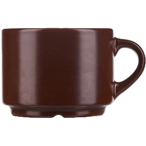 Чашка чайная «Шоколад»;фарфор;200мл;D=8,H=6см;шоколад. COM- 3141321
