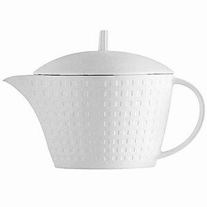 Чайник заварочный «Сатиник»;фарфор;400мл;,H=140,L=195,B=90мм;белый COM- 3150449