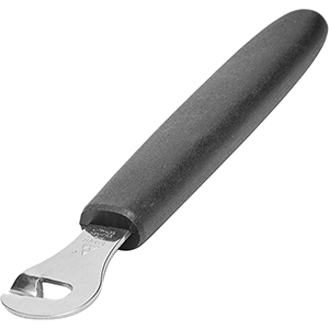 Нож карбовочный;пластик,сталь нерж.;,H=10,L=140/40,B=25мм;черный,металлич. COM- 9100225