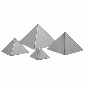 Форма кондитерская «Пирамида»[6шт];сталь нерж.;D=9,H=6см COM- 4144541