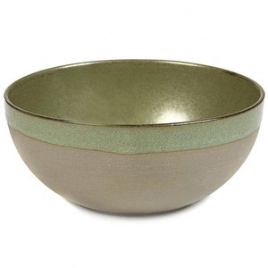 Салатник «Серфис»;керамика;0,6л;D=150,H=65мм;зелен. COM- 3030887