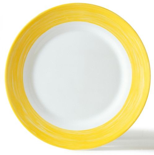 Набор тарелок, d=195 мм. желтый край Браш /6/, (6 ШТ в упаковке), MAG - 37304
