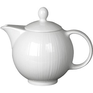 Чайник заварочный «Спайро»;фарфор;0,6л;D=6,H=17,L=19,B=13см;белый COM- 3150364