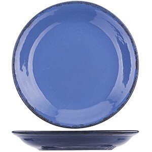 Блюдце «Синий крафт»;керамика;D=15,5см;голуб. COM- 3024287