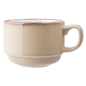 Чашка чайная «Террамеза Вит»;фарфор;200мл;D=8,H=6см;бежев. COM- 3140418