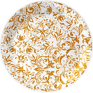 Тарелка пирожковая «Инк»;фарфор;D=15,H=2см;оранжев.,белый COM- 03013762
