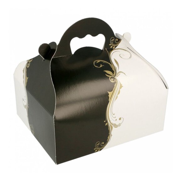 Коробка для выпечки с ручками 16*18*7 см, белая, картон, Garcia de PouИспания, RIC - 81211234