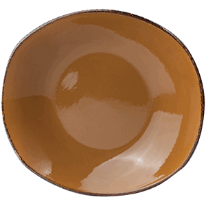 Тарелка глубокая «Террамеса мастед»;фарфор;,H=55,L=255,B=240мм;св.корич. COM- 3011570