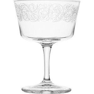 шампанское-блюдце bormioli rocco «новеченто либерти»;стекло;220мл;d=90,h=124мм;прозр., qg1.22114 liberty