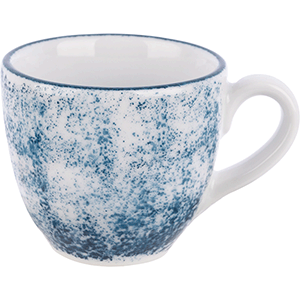 Чашка кофейная «Аида» для эспрессо с декором ;фарфор;80мл;белый,синий COM- 3130827