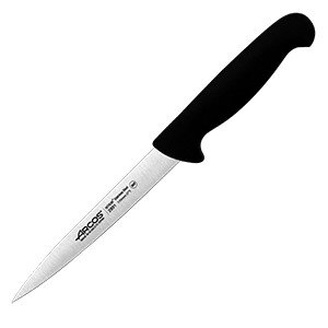 Нож для филе «2900»;сталь нерж.,полипроп.;,L=32/17,B=2см;черный,металлич. COM- 4072034