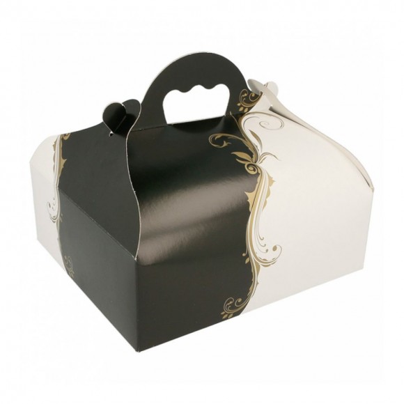 Коробка для выпечки с ручками 20*18*7 см, белая, картон, Garcia de PouИспания, RIC - 81211235