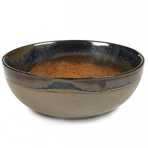 Салатник «Серфис»;керамика;325мл;D=13,H=5см;серый,коричнев. COM- 3030883