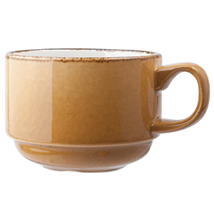 Чашка чайная «Террамеса мастед»;фарфор;200мл;D=8,H=6см;горчич. COM- 3140411