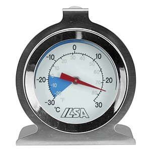 Термометр д/холодильника ( -30° +30° C);сталь;D=61,H=70,B=35мм;металлич. COM- 4142313