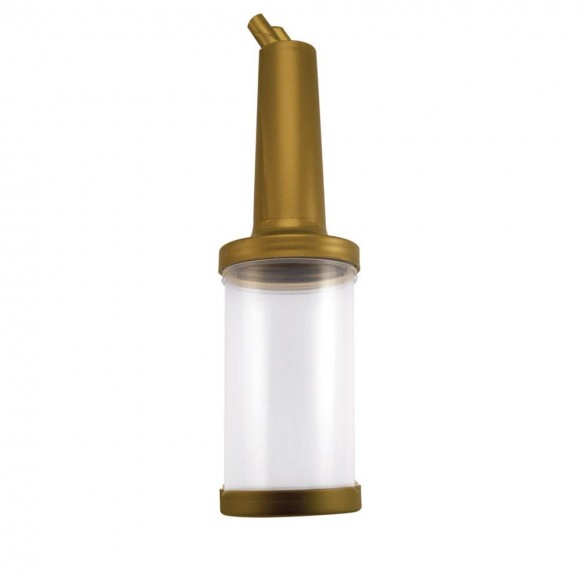 Емкость для сока 1 л с лейкой золотая пластик The Bars, RIC - 81250341