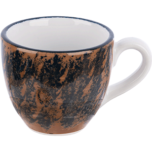 Чашка для эспрессо с декором «Аида»;фарфор;80мл;коричнев. COM- 3130829