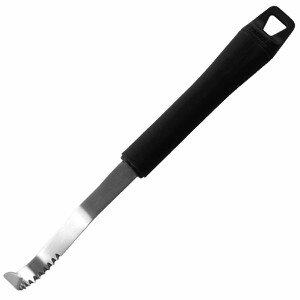 Нож фигурный д/масла;сталь нерж.,полипроп.;,L=160/43,B=20мм;черный,металлич. COM- 2060234