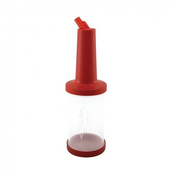 Емкость для сока 1 л с лейкой красная пластик The Bars, RIC - 81250335