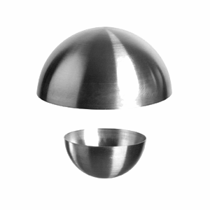 Форма кондитерская «Полусфера»;сталь нерж.;1,5л;D=18,H=10см;металлич. COM- 4144284