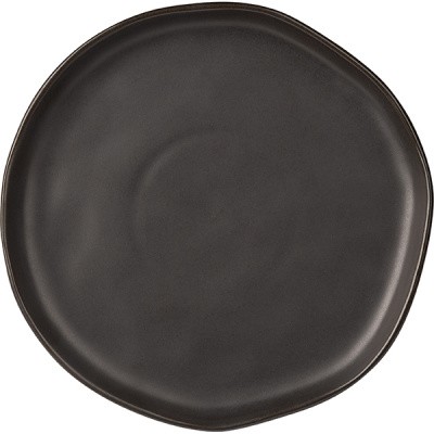 Тарелка «Шейд»;керамика;D=230,H=15мм;черный COM- 3014383