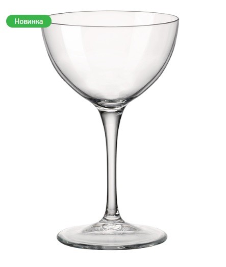 коктейльная bormioli rocco рюмка «новеченто»;стекло;235мл;d=95,h=155мм;прозр., qg122112bau021990