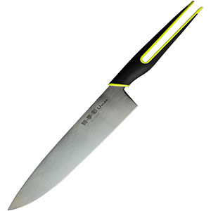 Нож «Шеф»;сталь нерж.,полипроп.;,L=20см;металлич.,зелен. COM- 4072816