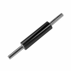 Скалка с вращающимися ручками;антиприг.покр.,сталь нерж.;,L=200,B=55мм;черный,металлич. COM- 4141906