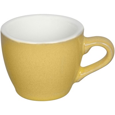Чашка кофейная «Эгг»;фарфор;80мл;,H=55,L=85,B=65мм;желт. COM- 3130961