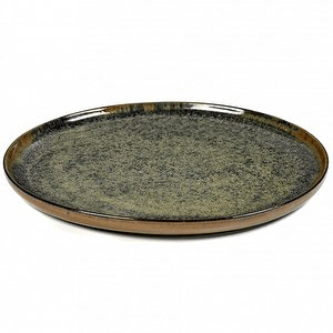 Тарелка «Серфис»;керамика;D=240,H=15мм;серый COM- 3012482