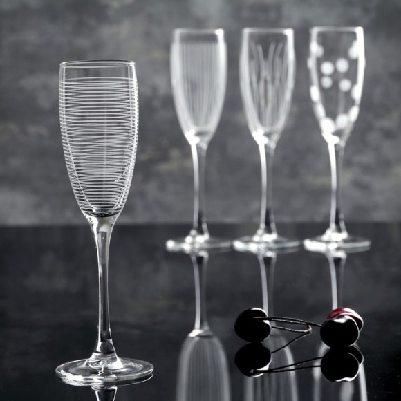 Набор 4-х бокалов для шампанского 170мл, Лаунж клаб, MRP - N5286