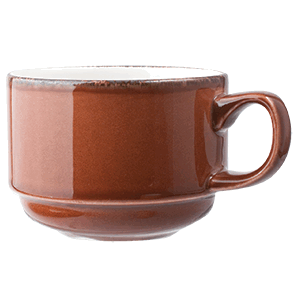 Чашка чайная «Террамеса Мокка»;фарфор;200мл;D=8,H=6см;тем.корич. COM- 3140417