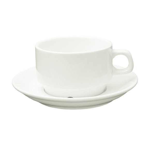 Кофейная пара 100 мл белая фарфор Stackable  [6], RIC - 99004091